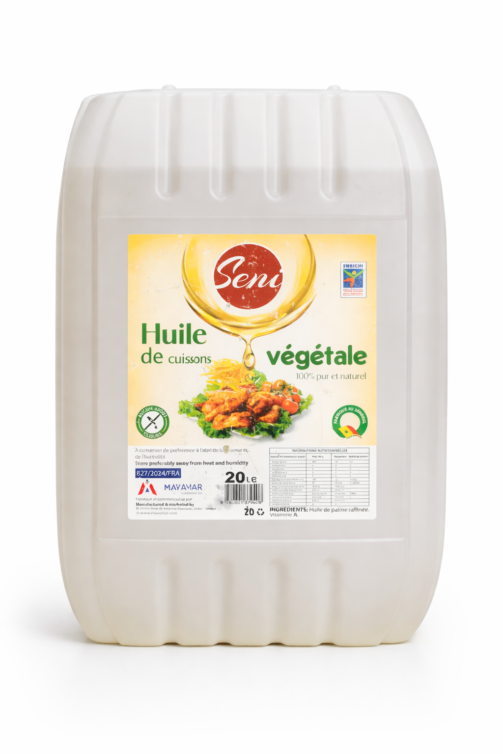 Huile Végétale Bidon 20L - Epicerie Salée-Cuisine| Supermarche Dakar-Senegal